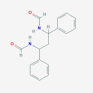 molecular formula C17H18N2O2 B8042258 N-(3-formamido-1,3-diphenylpropyl)formamide 