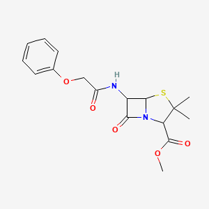 molecular formula C17H20N2O5S B8042300 Methyl 3,3-dimethyl-7-oxo-6-[(2-phenoxyacetyl)amino]-4-thia-1-azabicyclo[3.2.0]heptane-2-carboxylate 