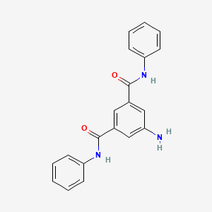 molecular formula C20H17N3O2 B8042597 1,3-Benzenedicarboxamide, 5-amino-N,N'-diphenyl- CAS No. 123457-85-2