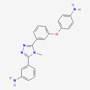 3-[5-[3-(4-Aminophenoxy)phenyl]-4-methyl-1,2,4-triazol-3-yl]aniline