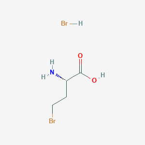 molecular formula C4H9Br2NO2 B080427 (S)-(+)-2-Amino-4-bromobutyric acid hydrobromide CAS No. 15159-65-6