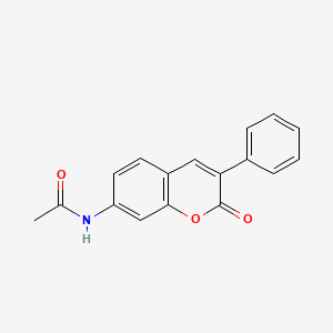 molecular formula C17H13NO3 B8043194 N-(2-Oxo-3-phenyl-2H-chromen-7-yl)acetamide CAS No. 6721-85-3