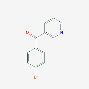 molecular formula C12H8BrNO B080433 4-溴苯基 3-吡啶基酮 CAS No. 14548-45-9
