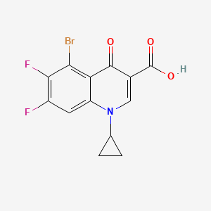 5-Bromo-1-cyclopropyl-6,7-difluoro-4-oxoquinoline-3-carboxylic acid