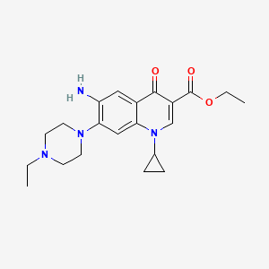 Ethyl 6-amino-1-cyclopropyl-7-(4-ethylpiperazin-1-yl)-4-oxoquinoline-3-carboxylate
