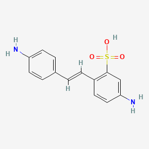 5-amino-2-[(E)-2-(4-aminophenyl)ethenyl]benzenesulfonic acid