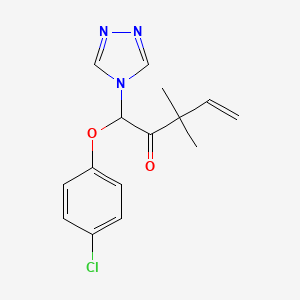 5-(4-Chlorophenoxy)-3,3-dimethyl-5-(1,2,4-triazol-4-yl)-pent-1-en-4-one