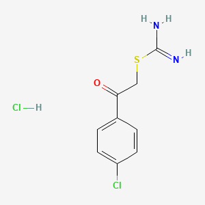 2-(Carbamimidoylsulfanyl)-1-(4-chlorophenyl)ethan-1-one hydrochloride