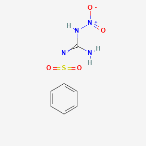 molecular formula C8H10N4O4S B8043847 2-(4-Methylphenyl)sulfonyl-1-nitroguanidine 