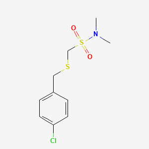 1-[(4-chlorophenyl)methylsulfanyl]-N,N-dimethylmethanesulfonamide