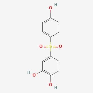 molecular formula C12H10O5S B8043979 4-((4-Hydroxyphenyl)sulfonyl)benzene-1,2-diol 
