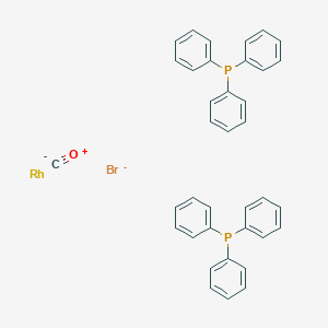 molecular formula C37H30BrOP2Rh- B080440 Bromocarbonylbis(triphenylphosphine)rhodium CAS No. 14056-79-2