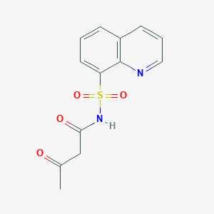 3-oxo-N-quinolin-8-ylsulfonylbutanamide