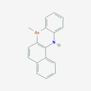 molecular formula C17H14AsN B080441 7-methyl-12H-benzo[c]phenarsazinine CAS No. 13493-34-0