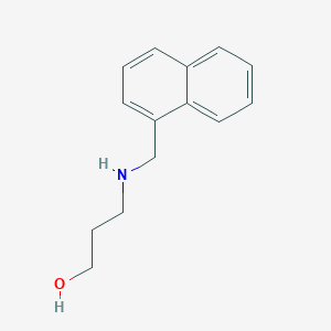 molecular formula C14H17NO B080442 3-[(1-Naphthylmethyl)amino]propan-1-OL CAS No. 14131-11-4