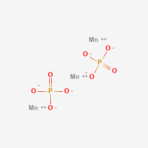 molecular formula Mn3(PO4)2<br>Mn3O8P2 B080445 Manganese(II) phosphate CAS No. 14154-09-7