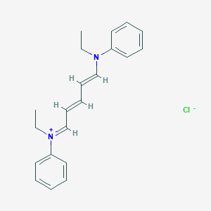 molecular formula C21H25ClN2 B8044694 ethyl-[(2E,4E)-5-(N-ethylanilino)penta-2,4-dienylidene]-phenylazanium;chloride 
