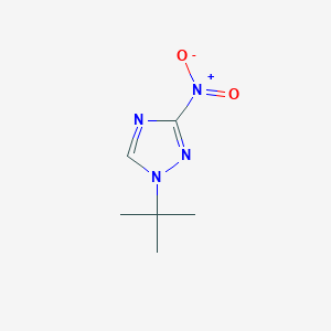 molecular formula C6H10N4O2 B8045277 1-(tert-Butyl)-3-nitro-1H-1,2,4-triazole 