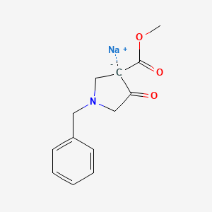 molecular formula C13H14NNaO3 B8045315 sodium;methyl 1-benzyl-4-oxopyrrolidin-3-ide-3-carboxylate 