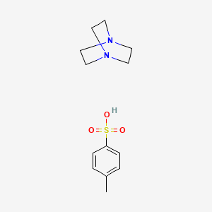 molecular formula C20H28N2O6S2 B8045358 1,4-Diazabicyclo[2.2.2]octane 4-methylbenzenesulfonate CAS No. 93962-72-2