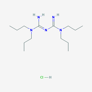 molecular formula C14H32ClN5 B8045721 N1,N1,N5,N5-tetrakis(n-propyl)-biguanide hydrochloride 