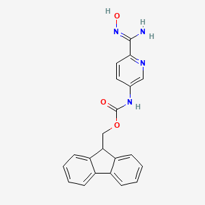 molecular formula C21H18N4O3 B8045824 5-(Fmoc-amino)pyridine-2-carboxamidoxime 