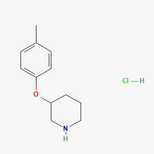 molecular formula C12H18ClNO B8045999 3-(p-Tolyloxy)piperidine hydrochloride CAS No. 1286273-46-8