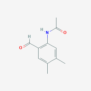molecular formula C11H13NO2 B8046677 N-(2-Formyl-4,5-dimethyl-phenyl)-acetamide 