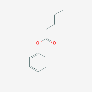 molecular formula C12H16O2 B080467 Pentanoic acid, 4-methylphenyl ester CAS No. 10415-86-8