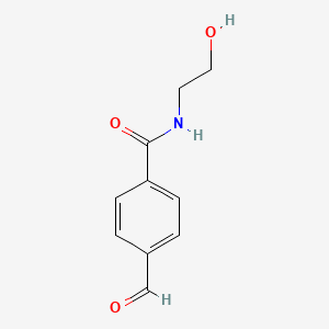 molecular formula C10H11NO3 B8046711 4-Formyl-N-(2-hydroxyethyl)benzamide 