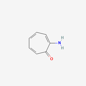 molecular formula C7H7NO B8046741 2-Amino-2,4,6-cycloheptatrien-1-one CAS No. 33504-43-7