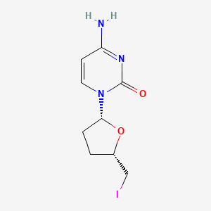 molecular formula C9H12IN3O2 B8046774 5'-Iodo-2',3'-dideoxycytidine 