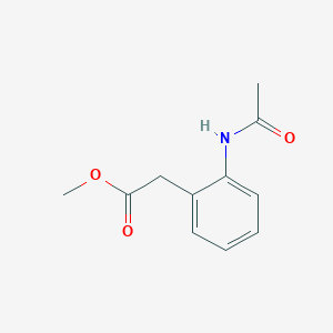 molecular formula C11H13NO3 B8046866 Methyl (2-acetamidophenyl)acetate 