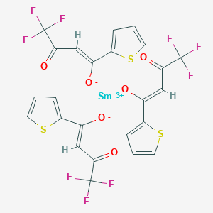 molecular formula C24H12F9O6S3Sm B8046893 samarium(3+);(Z)-4,4,4-trifluoro-3-oxo-1-thiophen-2-ylbut-1-en-1-olate 