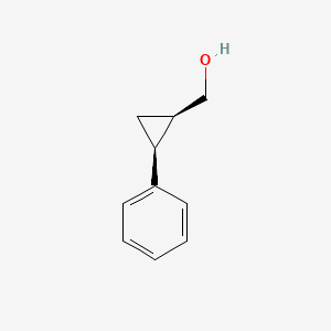 molecular formula C10H12O B8046908 Cyclopropanemethanol, 2-phenyl-, (1S,2R)- CAS No. 1007-09-6