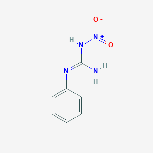 molecular formula C7H8N4O2 B8047464 1-Nitro-2-phenylguanidine CAS No. 5461-83-6