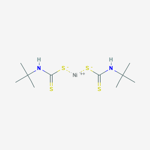 molecular formula C10H20N2NiS4 B8047701 Bis[(tert-butylcarbamothioyl)sulfanyl]nickel monohydrate 