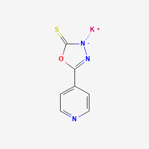 molecular formula C7H4KN3OS B8047729 Potassium;5-pyridin-4-yl-1-oxa-4-aza-3-azanidacyclopent-4-ene-2-thione 