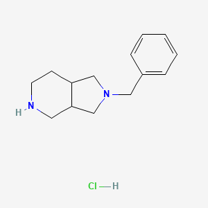 molecular formula C14H21ClN2 B8047813 2-Benzyloctahydro-1H-pyrrolo[3,4-c]pyridine hydrochloride 