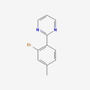 molecular formula C11H9BrN2 B8047895 2-(2-Bromo-4-methylphenyl)pyrimidine CAS No. 1956381-91-1