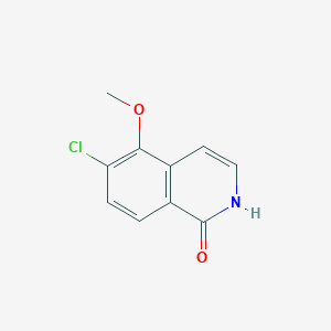 molecular formula C10H8ClNO2 B8047926 6-chloro-5-methoxyisoquinolin-1(2H)-one 