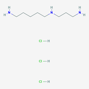molecular formula C8H24Cl3N3 B8047953 N1-(3-Aminopropyl)pentane-1,5-diamine 3HCl 