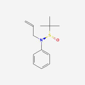 molecular formula C13H19NOS B8048235 (R)-N-Allyl-N-phenyl tert-butanesulfinamide CAS No. 1372133-79-3