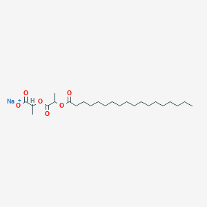 molecular formula C24H43NaO6 B8048732 sodium;2-(2-octadecanoyloxypropanoyloxy)propanoate 