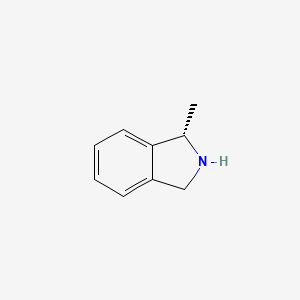 molecular formula C9H11N B8048809 (S)-1-Methyl-2,3-dihydro-1H-isoindole 