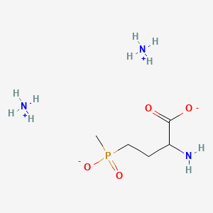 molecular formula C5H18N3O4P B8048863 Glufosinate ammonium 100 microg/mL in Water 