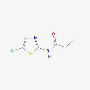 molecular formula C6H7ClN2OS B080491 N-(5-chloro-1,3-thiazol-2-yl)propanamide CAS No. 13808-36-1