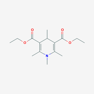 molecular formula C15H23NO4 B080496 3,5-Pyridinedicarboxylic acid, 1,4-dihydro-1,2,4,6-tetramethyl-, diethyl ester CAS No. 14258-08-3