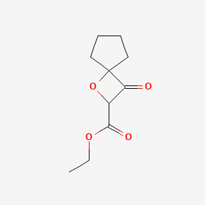 molecular formula C10H14O4 B8049706 Ethyl 3-oxo-1-oxaspiro[3.4]octane-2-carboxylate 