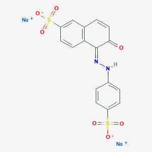 molecular formula C16H10N2Na2O7S2 B8049950 disodium;(5Z)-6-oxo-5-[(4-sulfonatophenyl)hydrazinylidene]naphthalene-2-sulfonate 